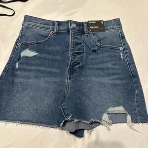 Express Super High Rise Mom Shorts